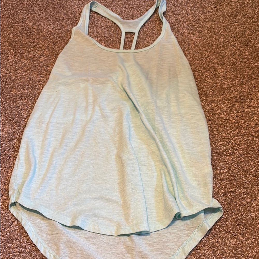 SO Mint Green Asymmetrical Sleeveless Tank Top